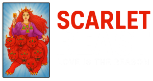 scarletbeast logo transparent white white