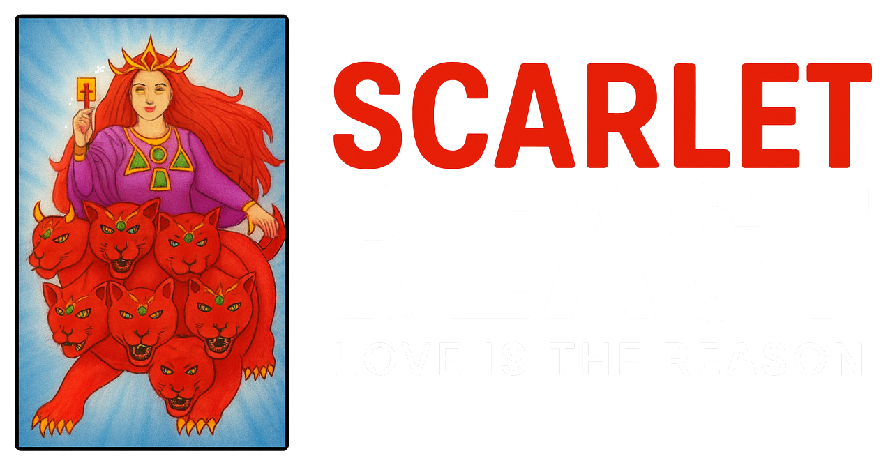 scarletbeast logo transparent white white